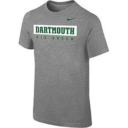 Nike Youth Dartmouth Big Green Grey Core Cotton Wordmark T-Shirt
