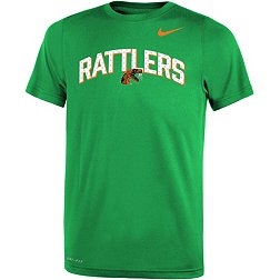Nike Youth Florida A&M Rattlers Green Dri-FIT Legend Football Sideline Team Issue Arch T-Shirt