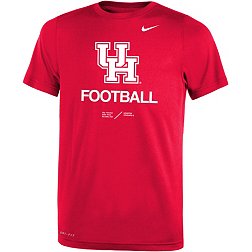 Nike Youth Houston Cougars Red Dri-FIT Legend Football Sideline Team Issue T-Shirt