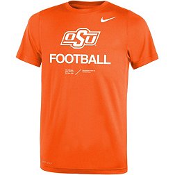 Nike Youth Oklahoma State Cowboys Orange Dri-FIT Legend Football Sideline Team Issue T-Shirt