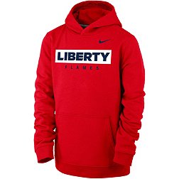 Nike Youth Liberty Flames Red Club Fleece Pullover Hoodie