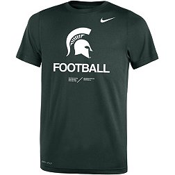 Nike Youth Michigan State Spartans Green Dri-FIT Legend Football Sideline Team Issue T-Shirt