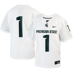 Nike Youth Michigan State Spartans #1 White Untouchable Game Football Jersey