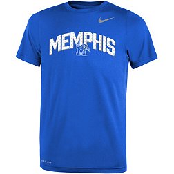 Nike Youth Memphis Tigers Blue Dri-FIT Legend Football Sideline Team Issue Arch T-Shirt