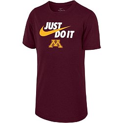 Nike Youth Minnesota Golden Gophers Maroon Dri-FIT Legend Just Do It T-Shirt