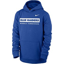 Nike Youth Middle Tennessee State Blue Raiders Blue Club Fleece Pullover Hoodie
