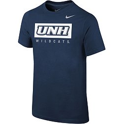 Nike Youth New Hampshire Wildcats Blue Core Cotton Wordmark T-Shirt