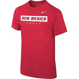 Nike Youth New Mexico Lobos Cherry Core Cotton Wordmark T-Shirt