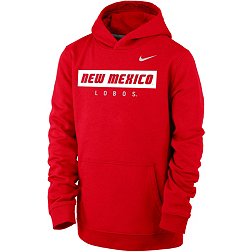Nike Youth New Mexico Lobos Cherry Club Fleece Pullover Hoodie