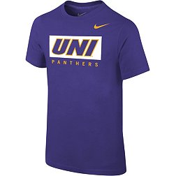 Nike Youth Northern Iowa Panthers  Purple Core Cotton Wordmark T-Shirt
