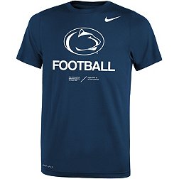 Nike Youth Penn State Nittany Lions Blue Dri-FIT Legend Football Sideline Team Issue T-Shirt