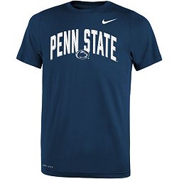 Nike Youth Penn State Nittany Lions Blue Dri-FIT Legend Football Sideline Team Issue Arch T-Shirt