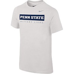 Nike Youth Penn State Nittany Lions White Core Cotton Wordmark T-Shirt
