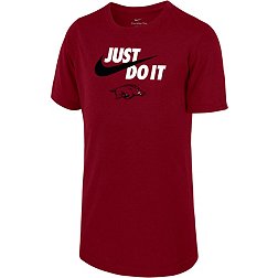 Nike Youth Arkansas Razorbacks Cardinal Dri-FIT Legend Just Do It T-Shirt