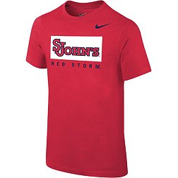 Nike Youth St. John's Red Storm Red Core Cotton Wordmark T-Shirt