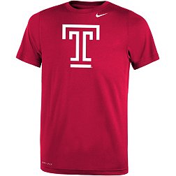 Nike Youth Temple Owls Cherry Dri-FIT Legend 2.0 T-Shirt
