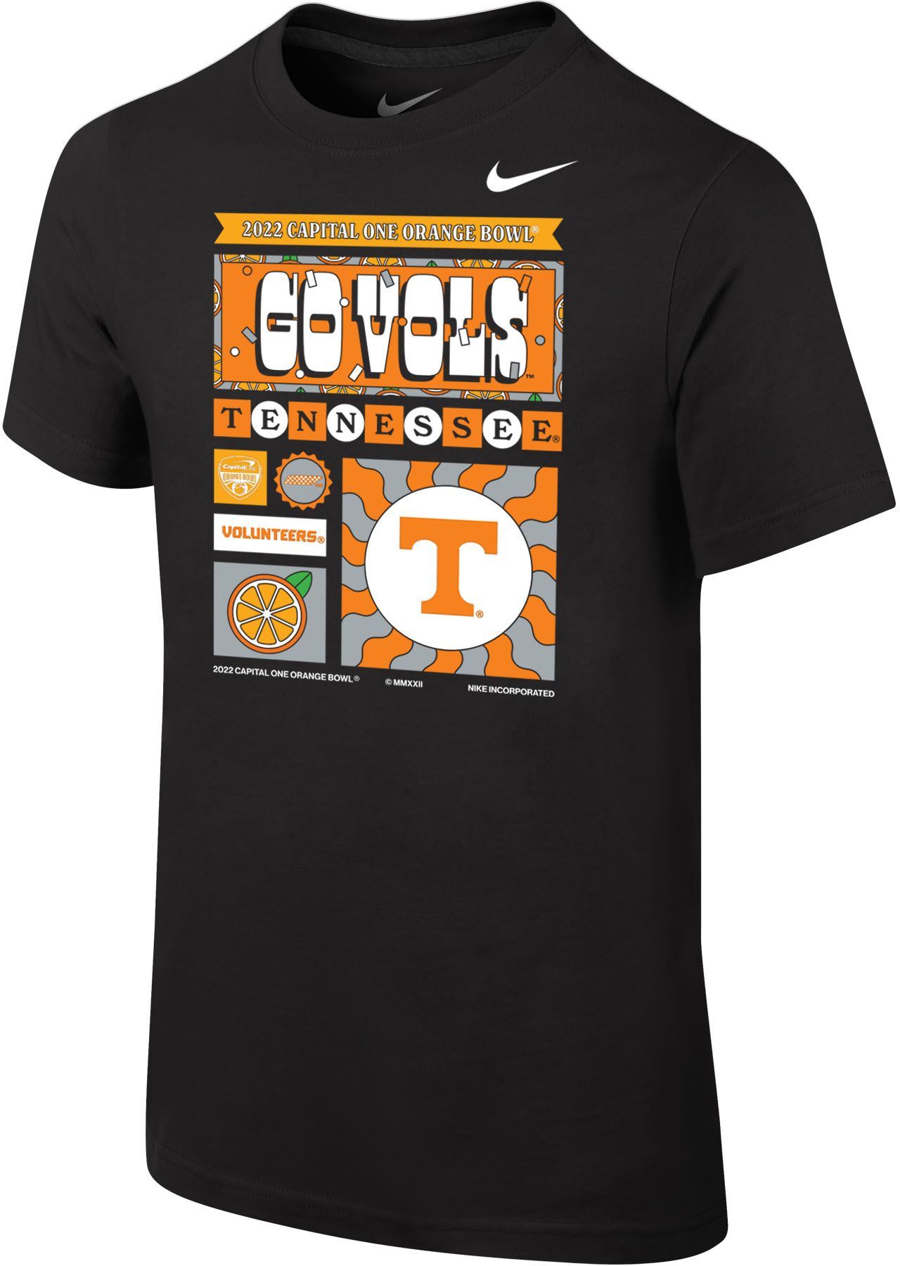 Youth Nike Tennessee Orange Tennessee Volunteers Baseball Crossing Bats  Legend Performance T-Shirt