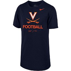 Nike Youth Virginia Cavaliers Blue Dri-FIT Legend Football Sideline Team Issue T-Shirt