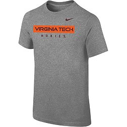 Nike Youth Virginia Tech Hokies Grey Core Cotton Wordmark T-Shirt