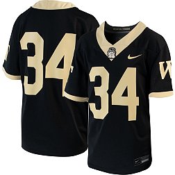 Nike Youth Wake Forest Demon Deacons #34 Black Untouchable Game Football Jersey