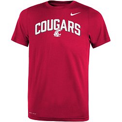 Nike Youth Washington State Cougars Crimson Dri-FIT Legend Football Sideline Team Issue Arch T-Shirt