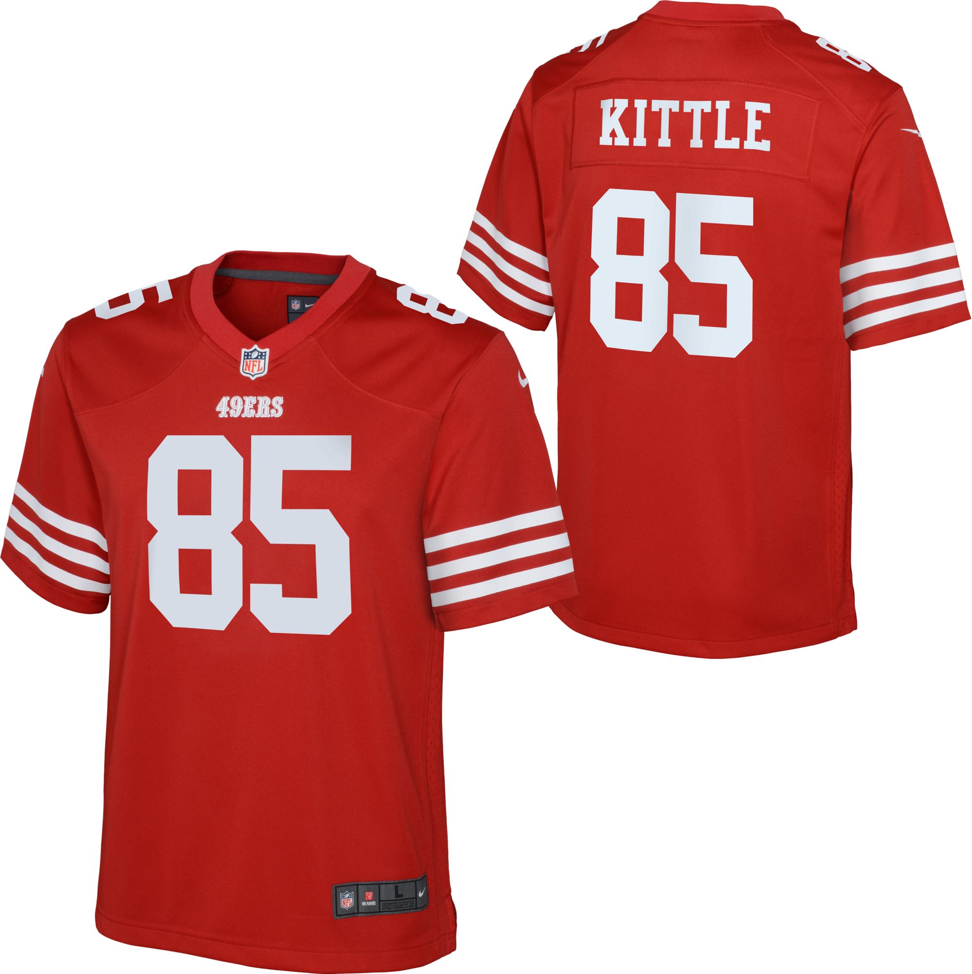 Nike Youth San Francisco 49ers George Kittle #85 Red Game Jersey