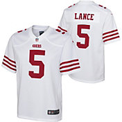 Nike Youth San Francisco 49ers Trey Lance #5 White Game Jersey