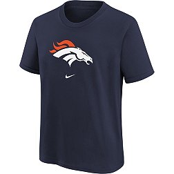 Nike Youth Denver Broncos Logo Navy Cotton T-Shirt