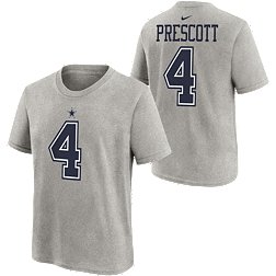 Nike Youth Dallas Cowboys Dak Prescott #4 Grey T-Shirt