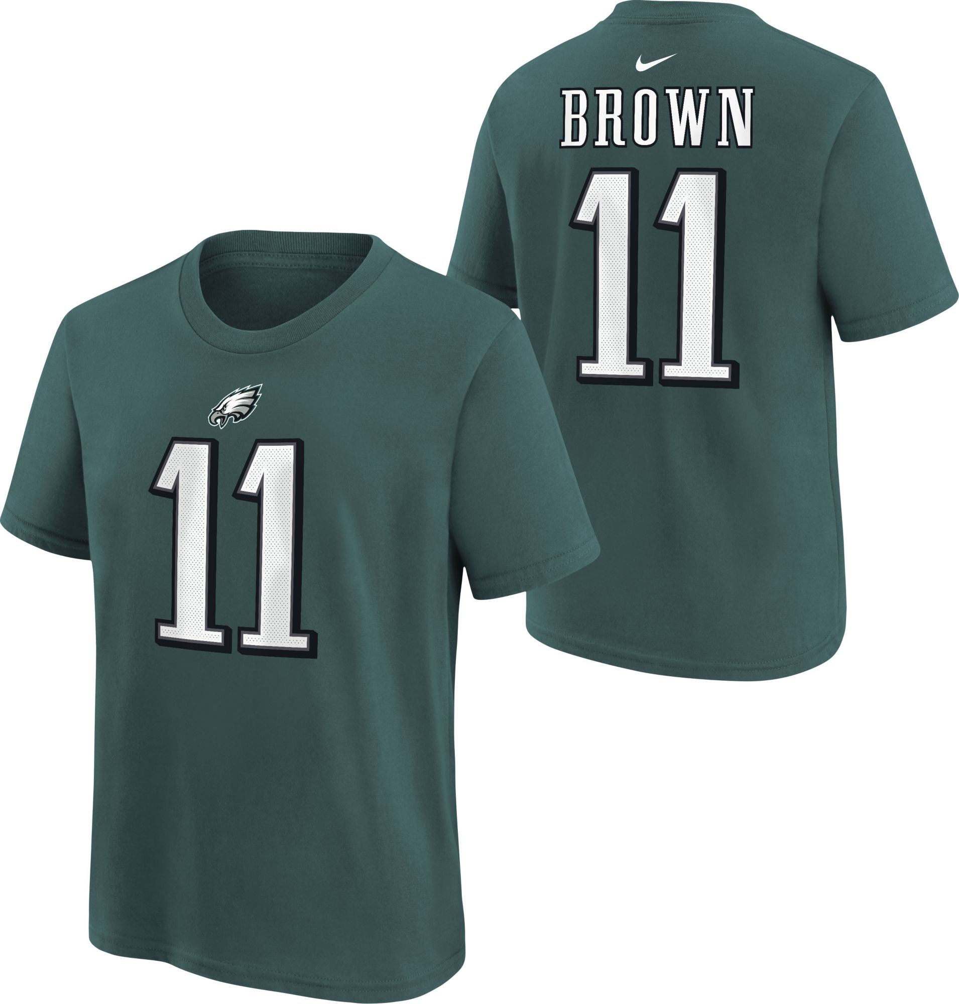 Nike Youth Philadelphia Eagles A.J. Brown #11 Green T-Shirt
