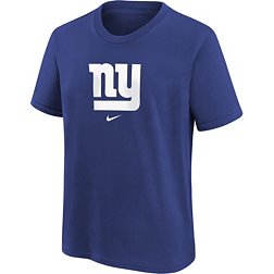Nike Youth New York Giants Logo Blue Cotton T-Shirt
