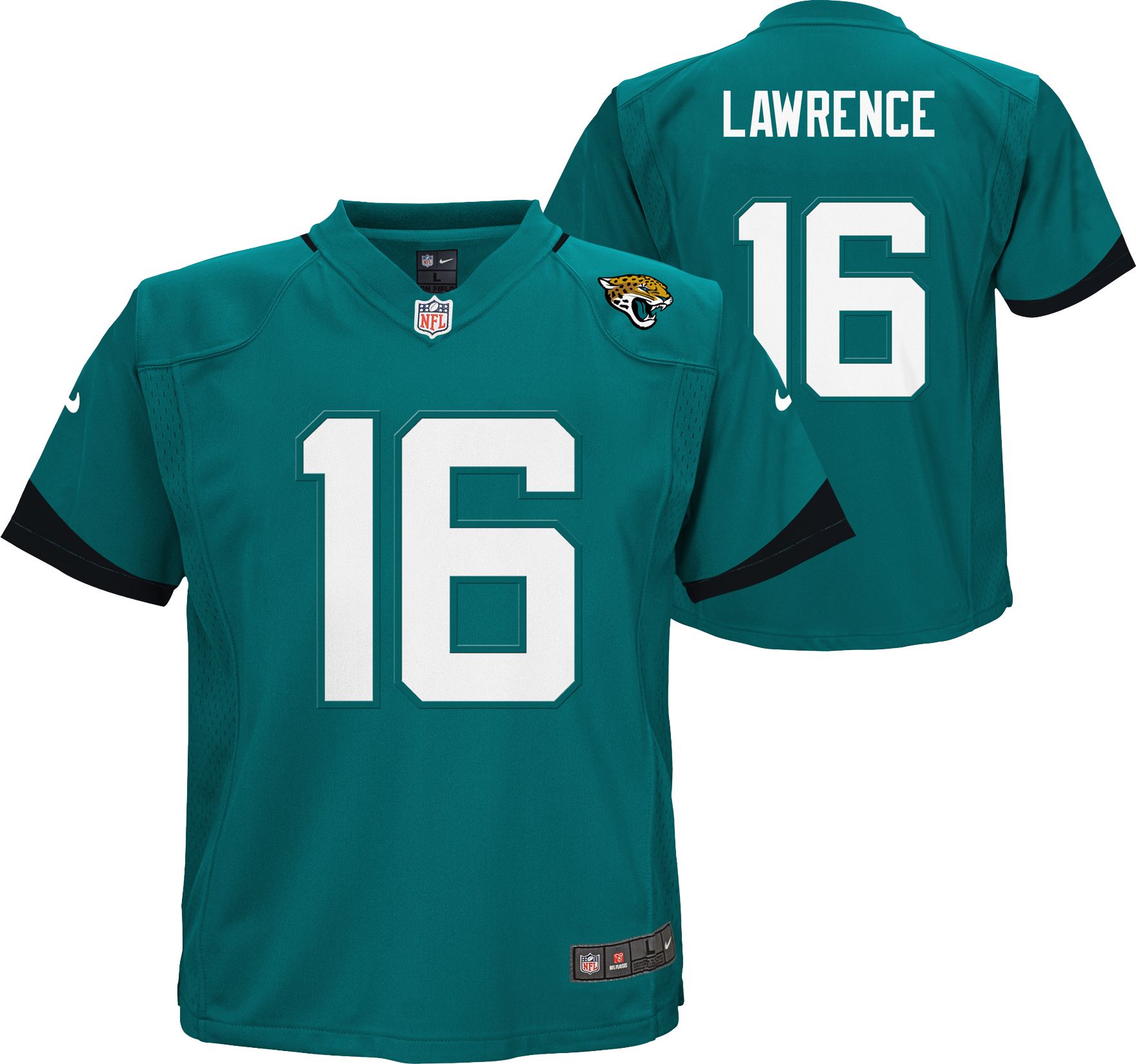 Nike Little Kids' Jacksonville Jaguars Trevor Lawrence #16 Teal Game Jersey