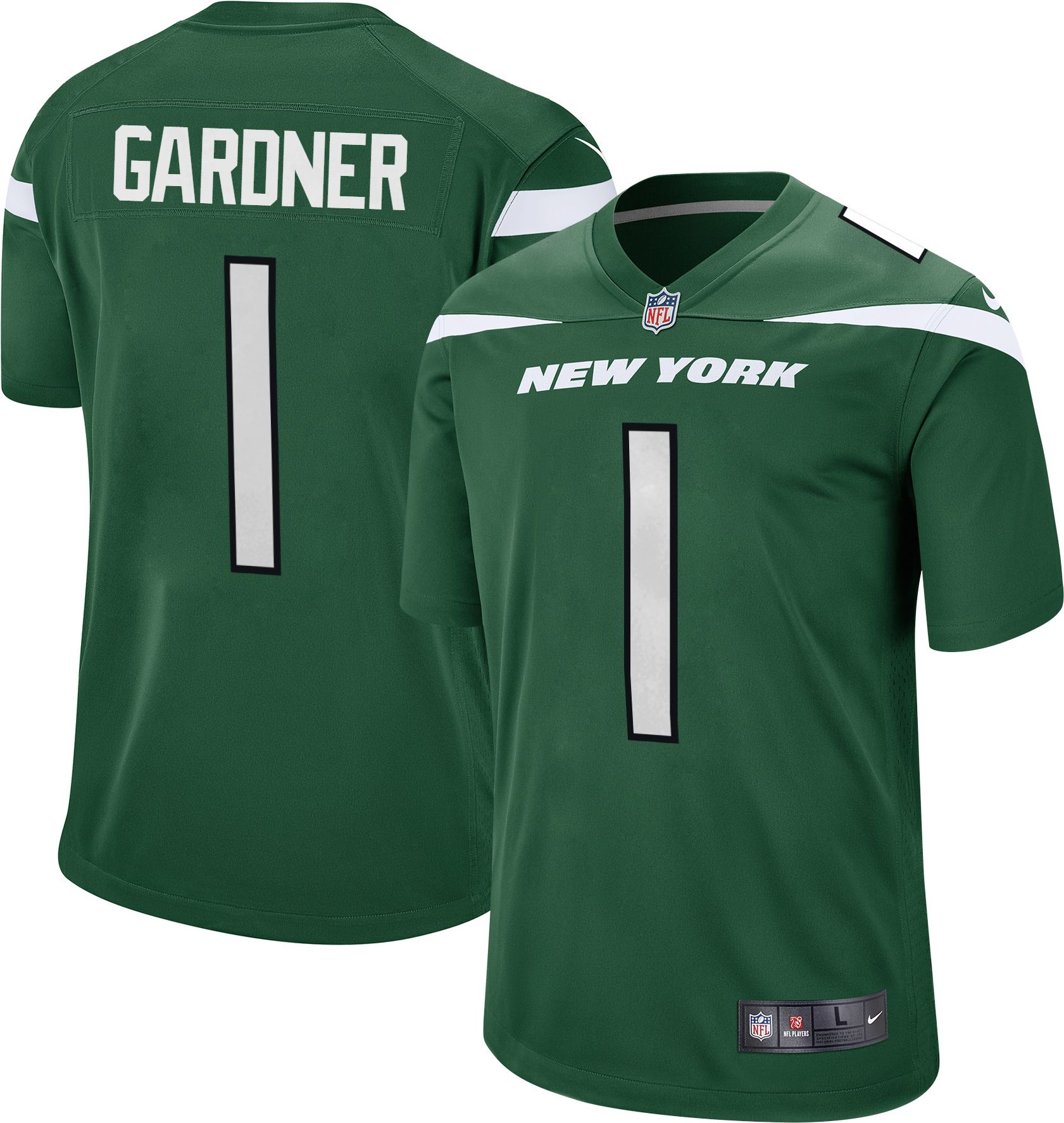 Youth Nike Ahmad Sauce Gardner Gray New York Jets Atmosphere Game Jersey