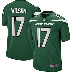 Nike Youth New York Jets Garrett Wilson #17 Green Game Jersey