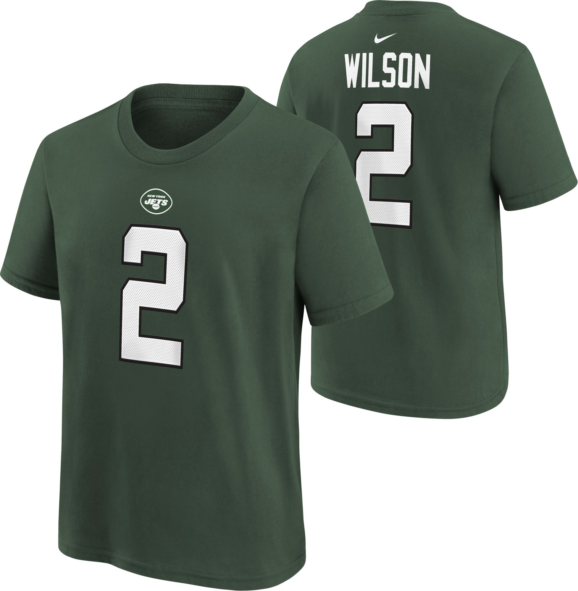 Nike Men's New York Jets Zach Wilson #2 Green Game Jersey