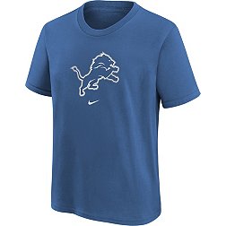 Nike Youth Detroit Lions Logo Blue Cotton T-Shirt