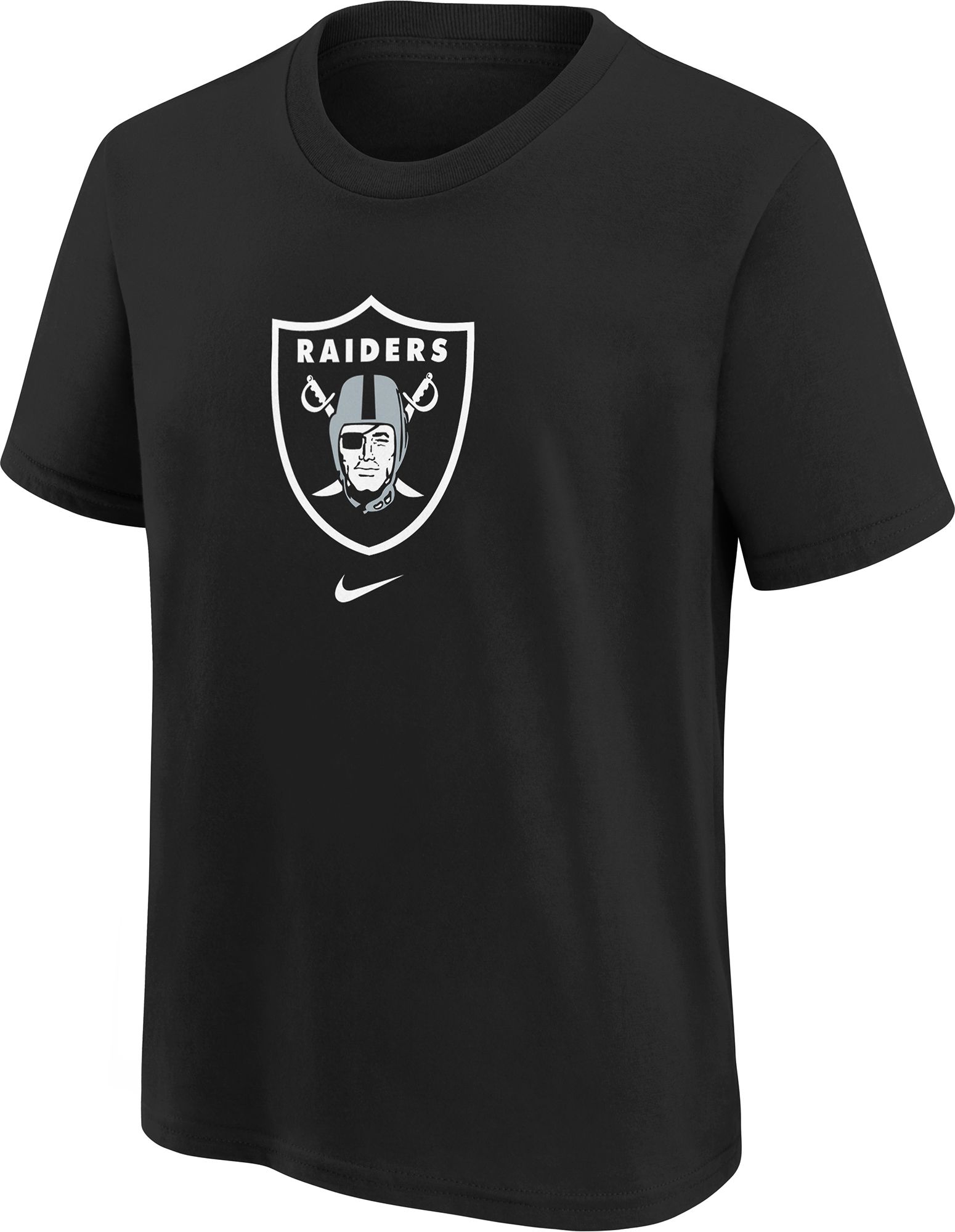 Nike Youth Las Vegas Raiders Logo Black Cotton T-Shirt