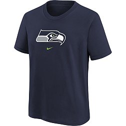 Nike Youth Seattle Seahawks Logo Navy Cotton T-Shirt