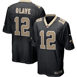 Nike Youth New Orleans Saints Chris Olave #12 Black Game Jersey