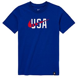 Nike Youth USMNT '22 Swoosh Blue T-Shirt