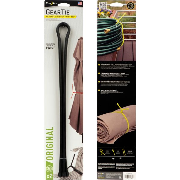 Nite Ize Gear Tie- 2 Pack