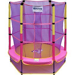 Upper Bounce Bounce Galaxy 60 Inch Indoor Trampoline With Safety Net Enclosure