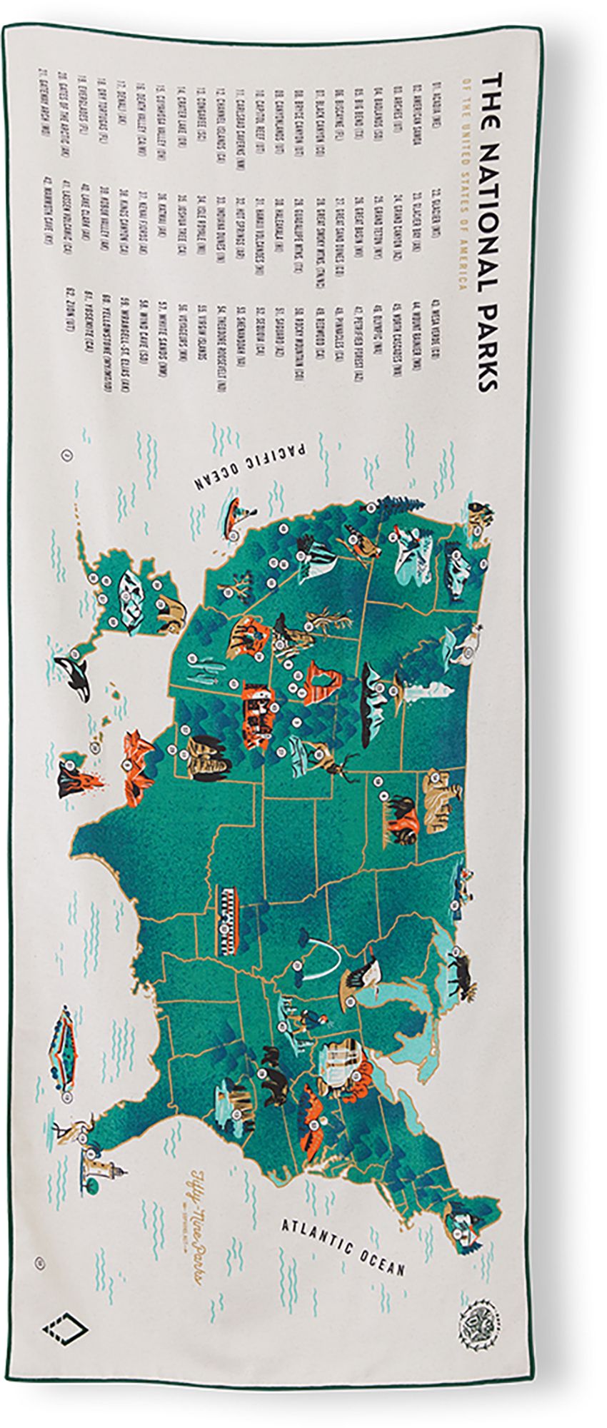 59 Parks Us Map