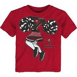 NFL Team Apparel Toddler Tampa Bay Buccaneers Cheerleader Red T-Shirt