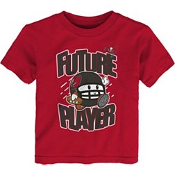 NFL Team Apparel Toddler Tampa Bay Buccaneers Poki Player Red T-Shirt