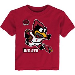 NFL Team Apparel Toddler Arizona Cardinals Sizzle Mascot Red T-Shirt