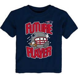 NFL Team Apparel Toddler New England Patriots Poki Player Navy T-Shirt