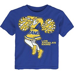 NFL Team Apparel Toddler Los Angeles Rams Cheerleader Royal T-Shirt