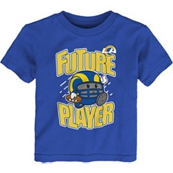 NFL Team Apparel Toddler Los Angeles Rams Poki Player Royal T-Shirt