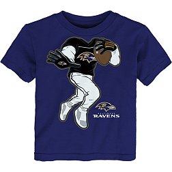 NFL Team Apparel Toddler Baltimore Ravens Stiff Arm Purple T-Shirt